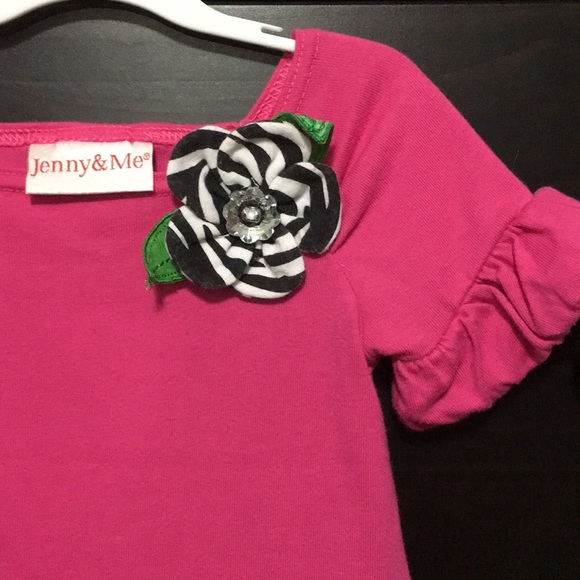 Jenny & Me Pink + Zebra Print Dress - Picture 3 of 6